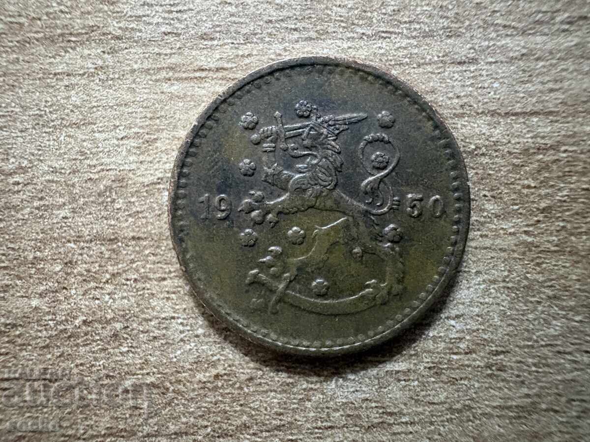 Finlanda - 1 marcă (1950) cu preț € 0.75 | 1.47 BGN