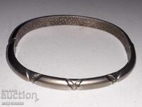 OLD SILVER-PLATED RIGID BRACELET