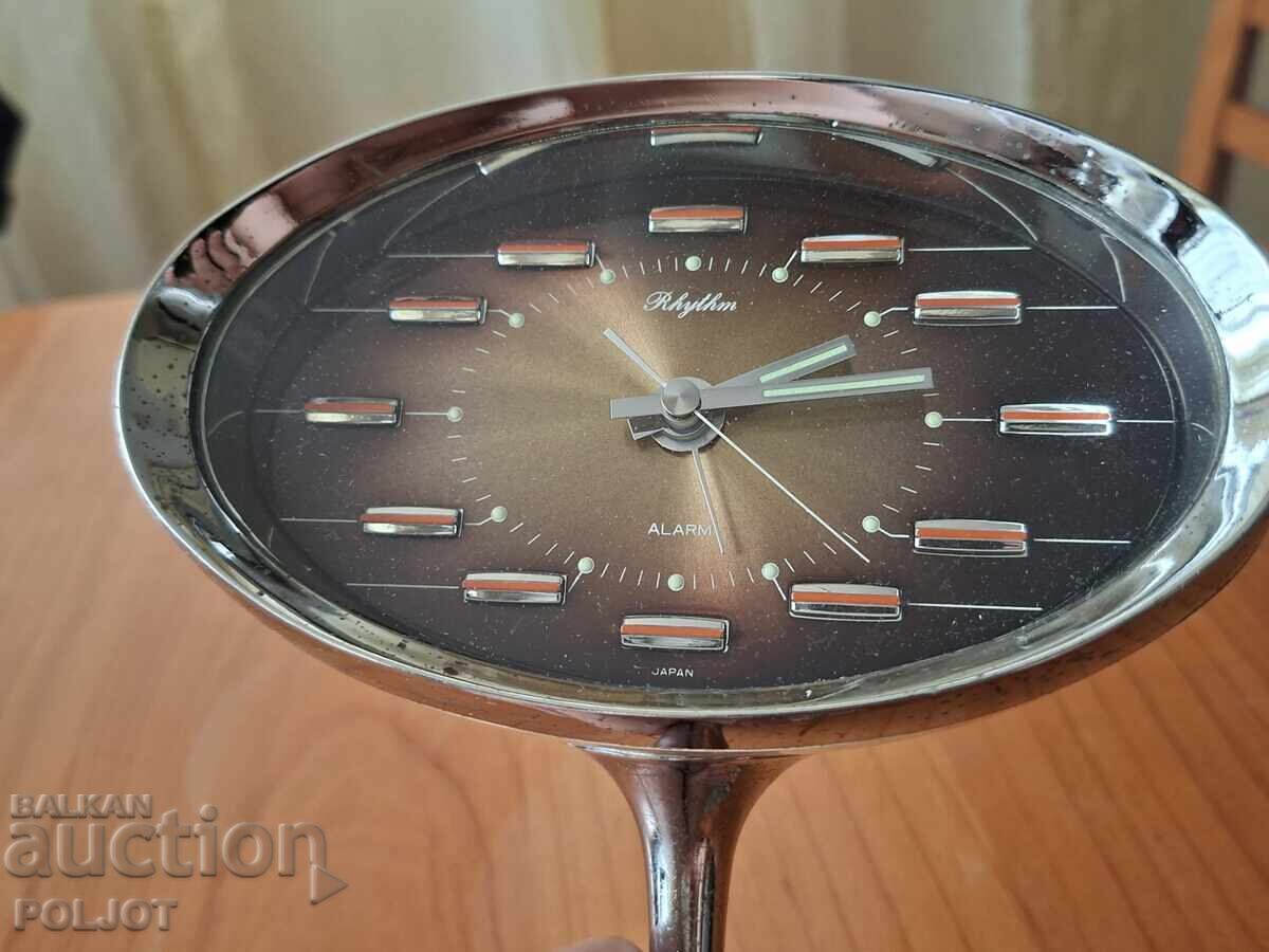 Ρολόι Rhythm, ξυπνητήρι, Made in Japan, δεκαετία του 1970 με τιμή € 90.00 | 176.03 BGN Ρολόι Rhythm, ξυπνητήρι, Made in Japan, δεκαετία του 1970 με τιμή € 90.00 | 176.03 BGN