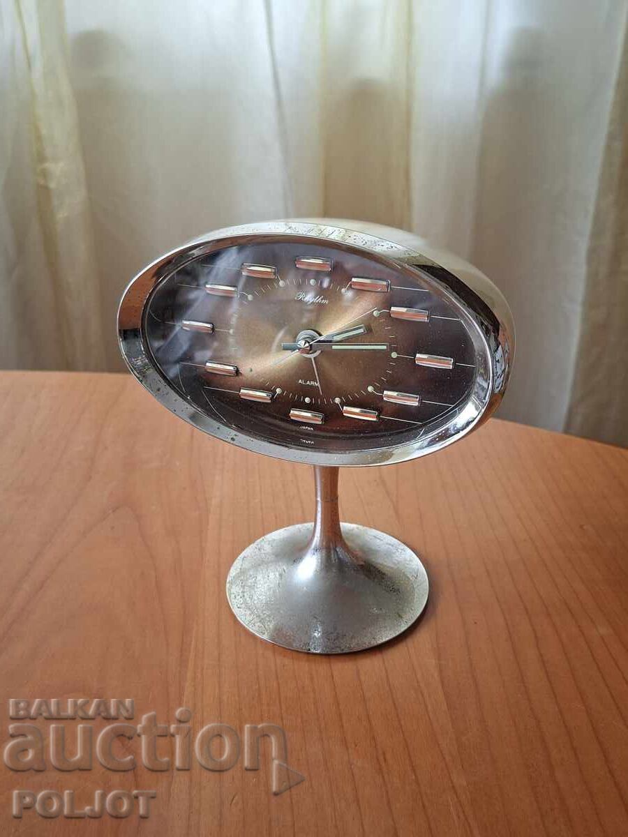 Ρολόι Rhythm, ξυπνητήρι, Made in Japan, δεκαετία του 1970 Ρολόι Rhythm, ξυπνητήρι, Made in Japan, δεκαετία του 1970