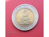 Kenya-5 shillings 1995-well preserved