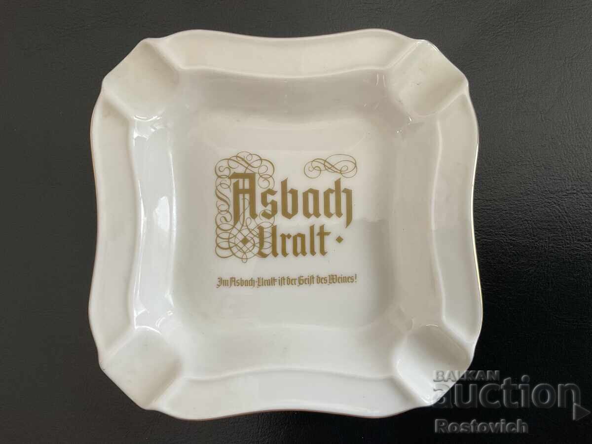 Ashtray by Heinrich, Germany, for Asbach Uralt advertising