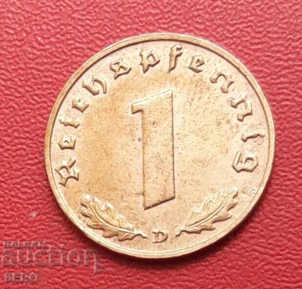 Germany - Third Reich - 1 Pfennig 1939 D - Munich with price € 2.51 | 4.91 BGN