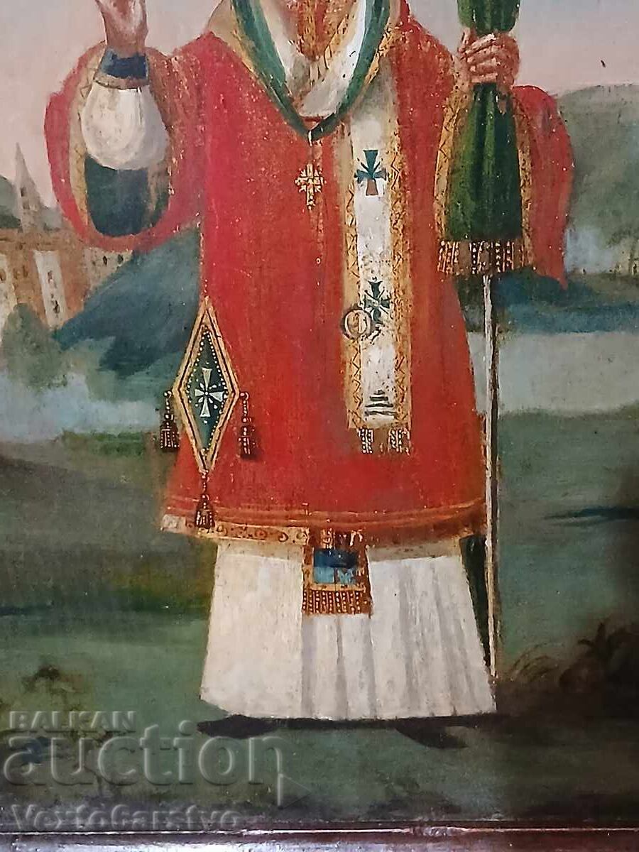 Livrarea ICOANĂ-ICOANĂ ORTODOXĂ-SF. NICOLAE FĂCĂTORUL DE MINUNI-SEC. XIX Livrarea ICOANĂ-ICOANĂ ORTODOXĂ-SF. NICOLAE FĂCĂTORUL DE MINUNI-SEC. XIX