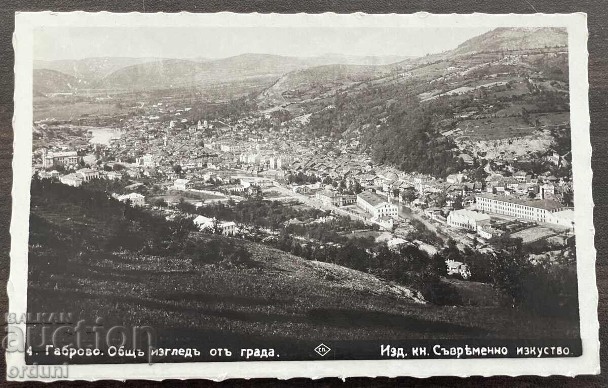 5952 Kingdom of Bulgaria Gabrovo general view of the city Paskov 1937