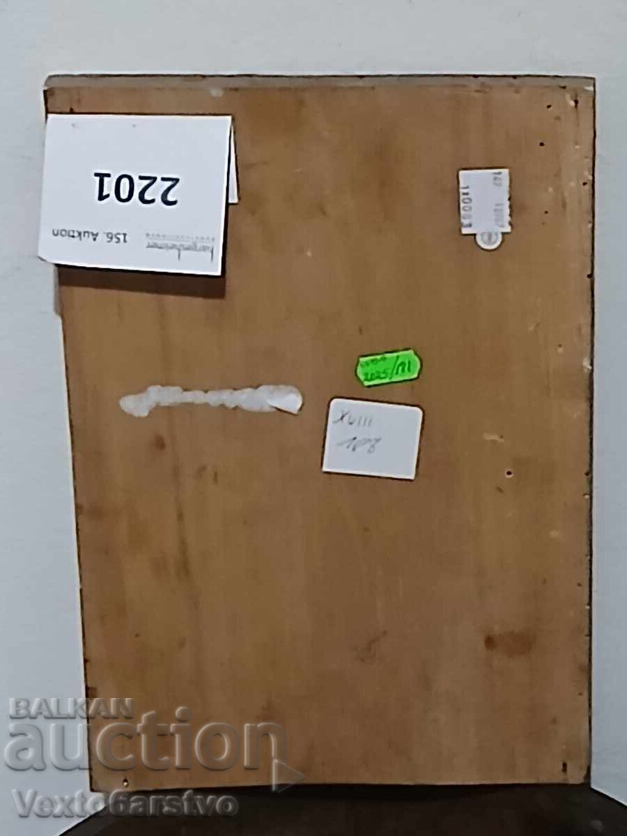 ИКОНА-ПРАВОСЛАВНА ИКОНА-СВ.НИКОЛАЙ ЧУДОТВОРЕЦ-19ти в. - 6