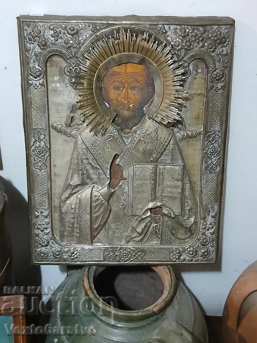 ICON-ORTHODOX ICON-ST. NICHOLAS THE WONDERWORKER-19th c with price € 799.00 | 1562.71 BGN ICON-ORTHODOX ICON-ST. NICHOLAS THE WONDERWORKER-19th c with price € 799.00 | 1562.71 BGN