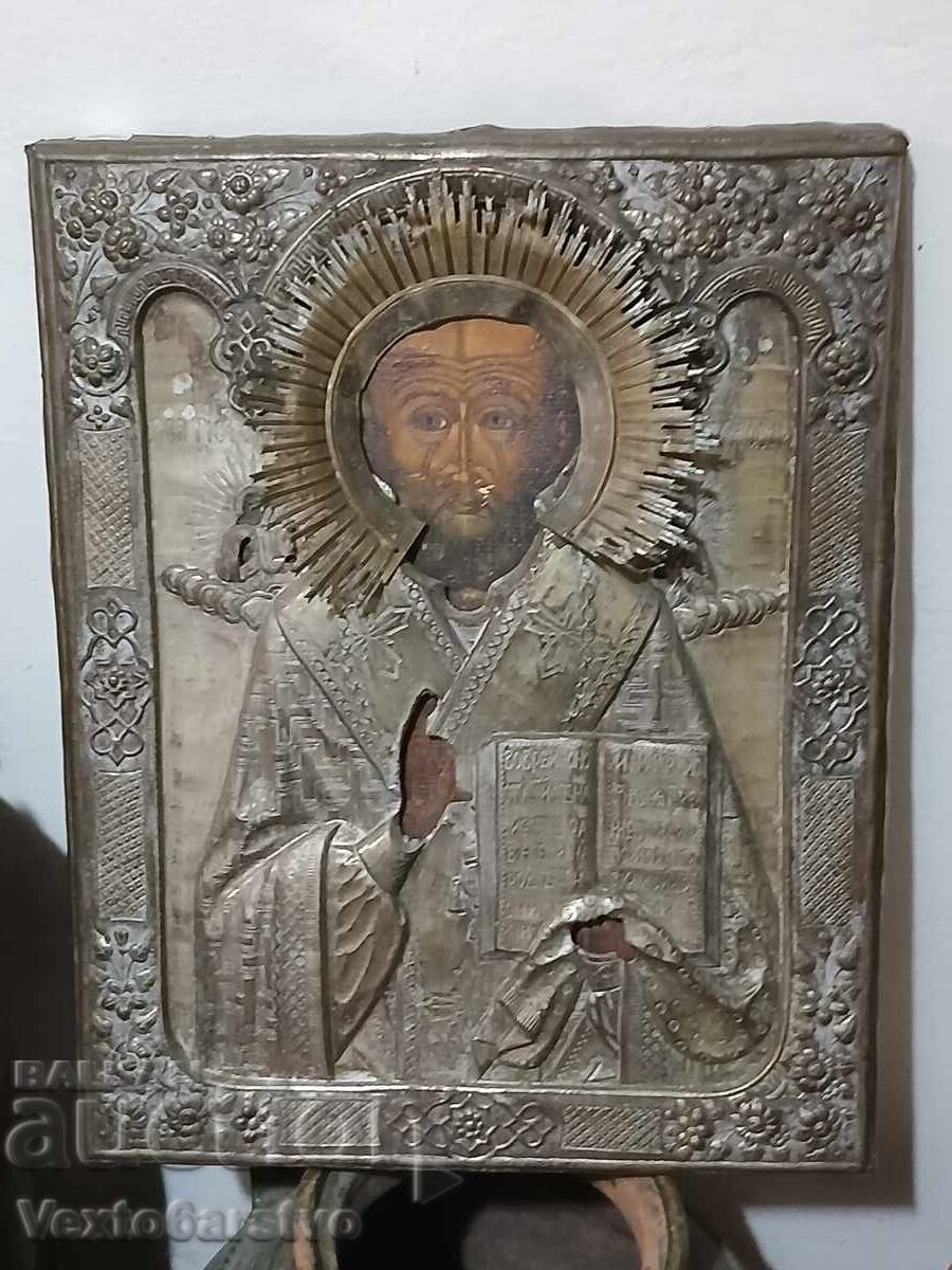 ICON-ORTHODOX ICON-ST. NICHOLAS THE WONDERWORKER-19th c ICON-ORTHODOX ICON-ST. NICHOLAS THE WONDERWORKER-19th c