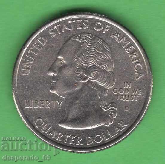(¯`'•.¸ 25 cenți 2000 D SUA (Carolina de Sud) aUNC ¸.•'´¯) cu preț € 0.80 | 1.56 BGN