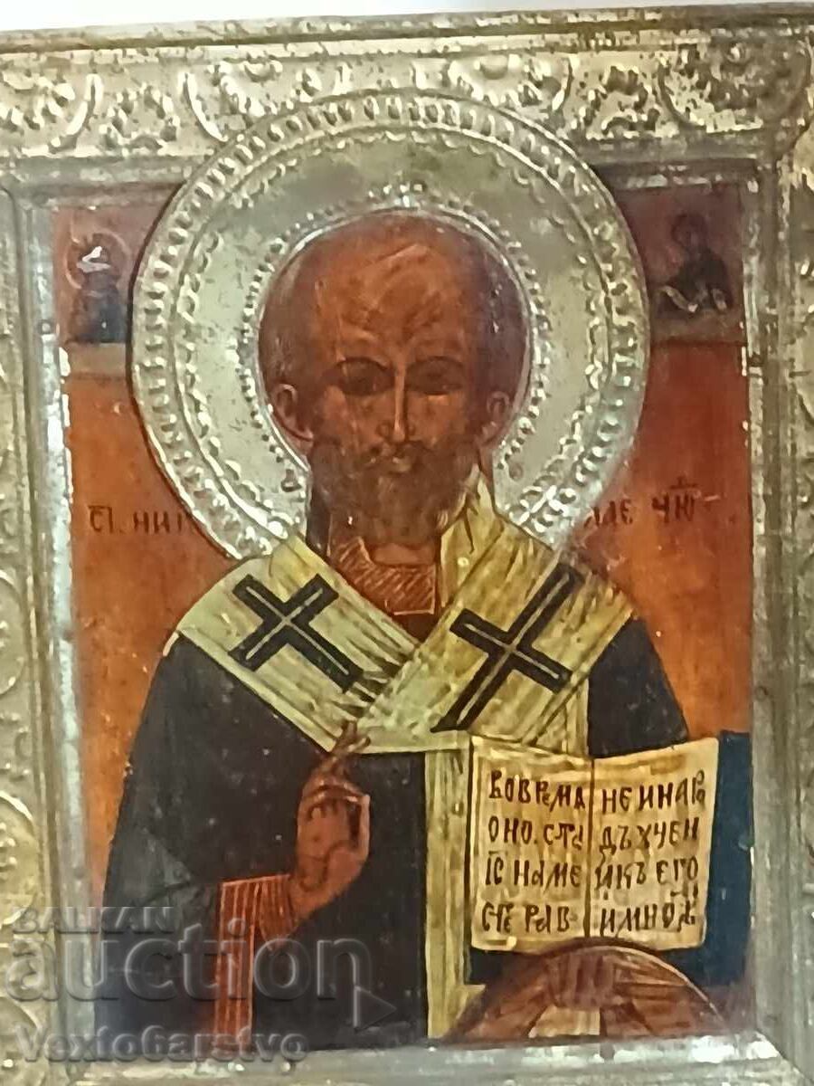 ICOANĂ-ICOANĂ ORTODOXĂ-SF. NICOLAE FĂCĂTORUL DE MINUNI-SEC. XIX cu preț € 399.00 | 780.38 BGN