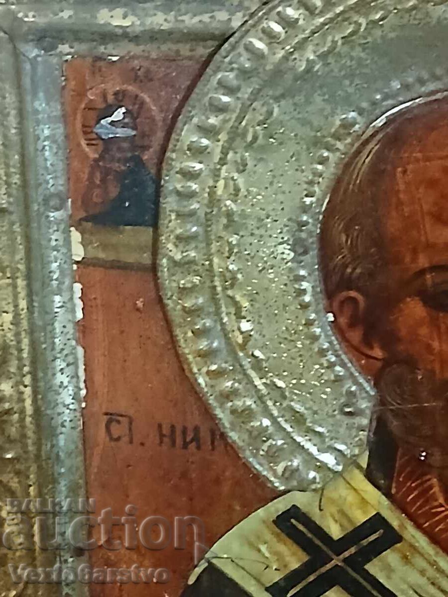 Livrarea ICOANĂ-ICOANĂ ORTODOXĂ-SF. NICOLAE FĂCĂTORUL DE MINUNI-SEC. XIX
