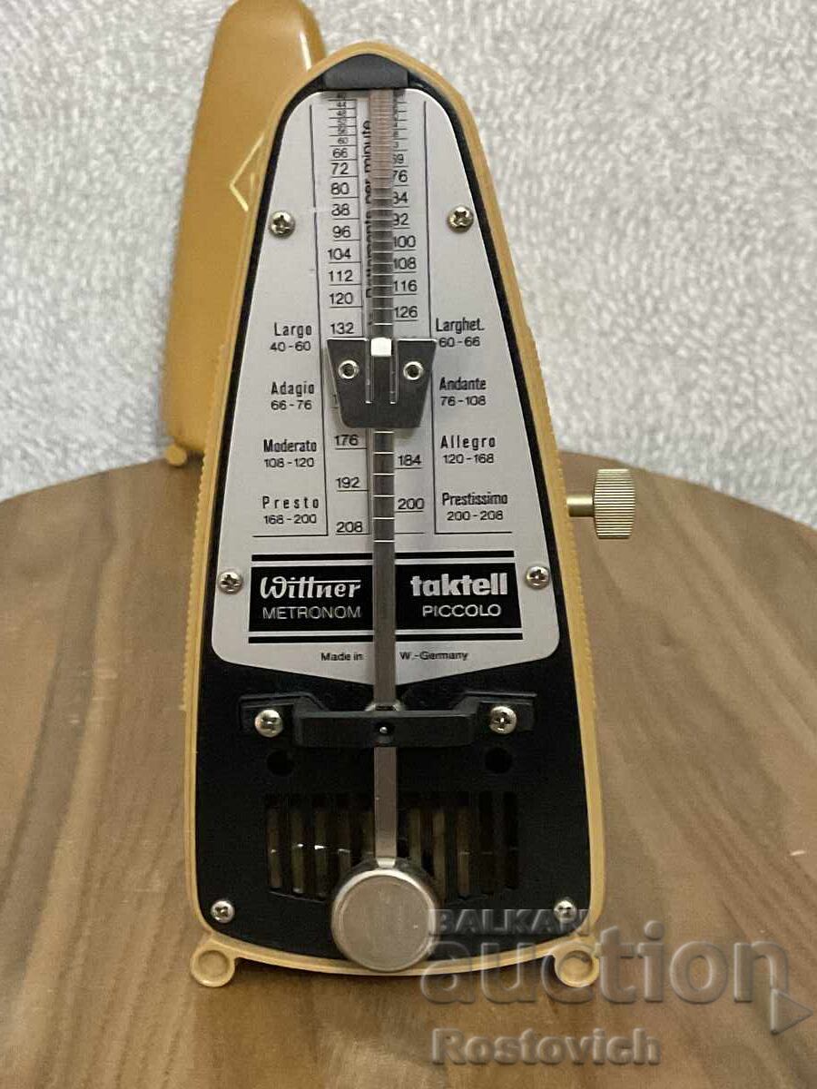 Auction  Wittner Taktell Piccolo mechanical metronome. West Germany