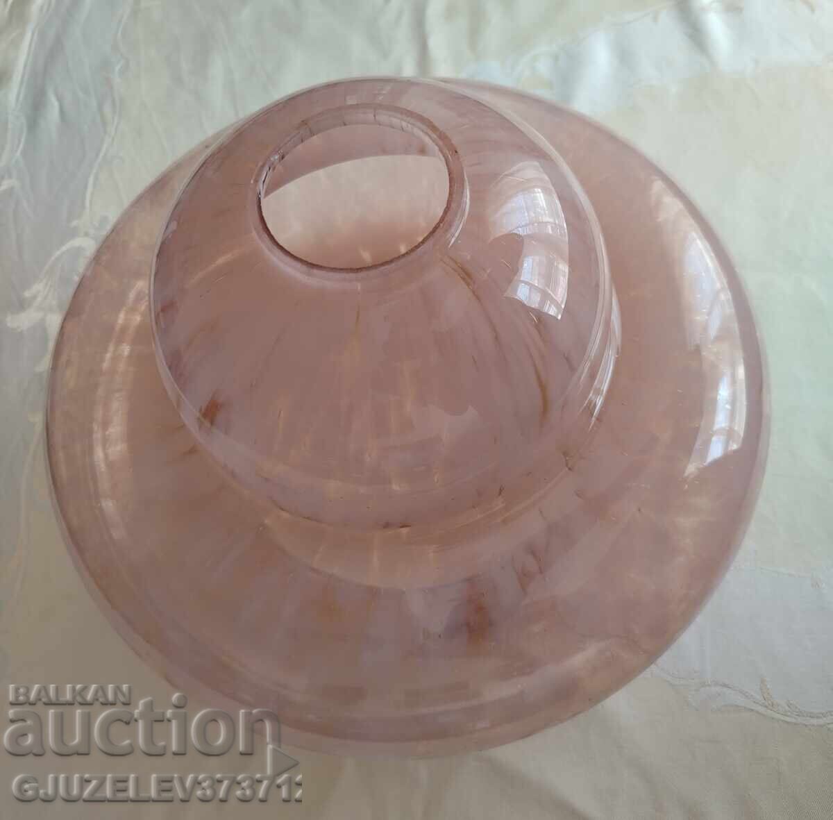 Auction  Vintage glass lampshade for chandeliers (ceiling light), made