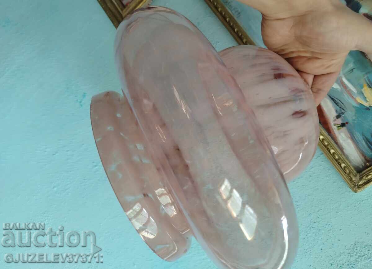 Vintage glass lampshade for chandeliers (ceiling light), made