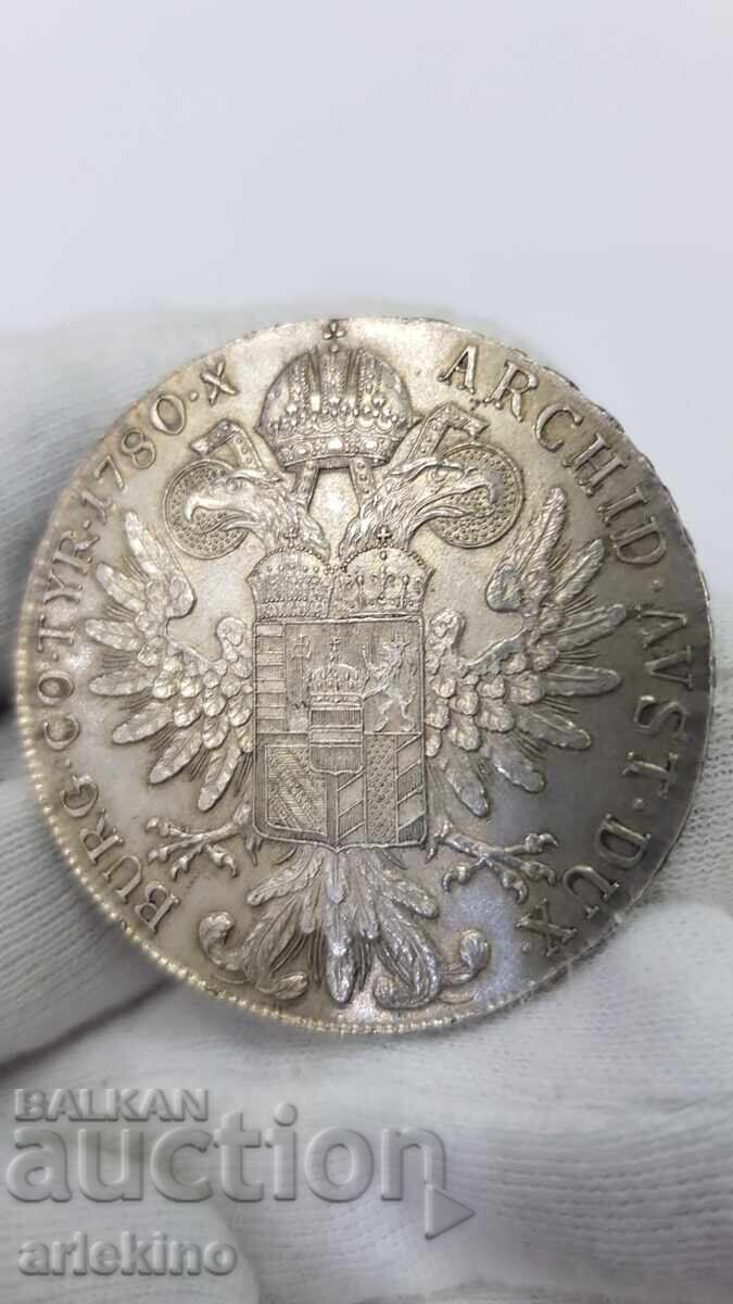 Παλαιό Ασημένιο Νόμισμα - Τάληρο 1780 - Μαρία Θηρεσία με τιμή € 86.95 | 170.06 BGN Παλαιό Ασημένιο Νόμισμα - Τάληρο 1780 - Μαρία Θηρεσία με τιμή € 86.95 | 170.06 BGN