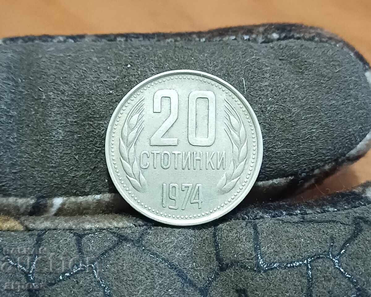 20 de cenți 1974 20 de cenți 1974