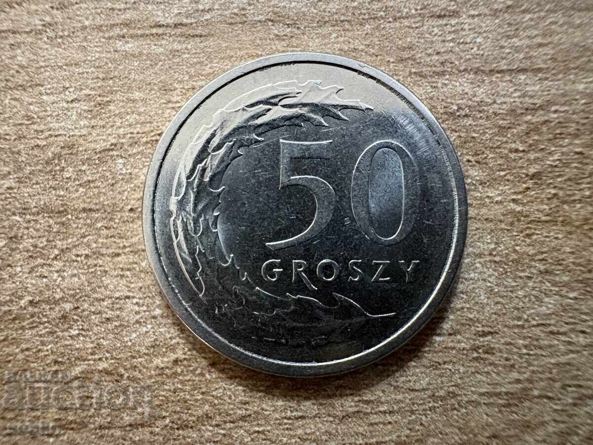 Polonia - 50 groszy (2022) Polonia - 50 groszy (2022)