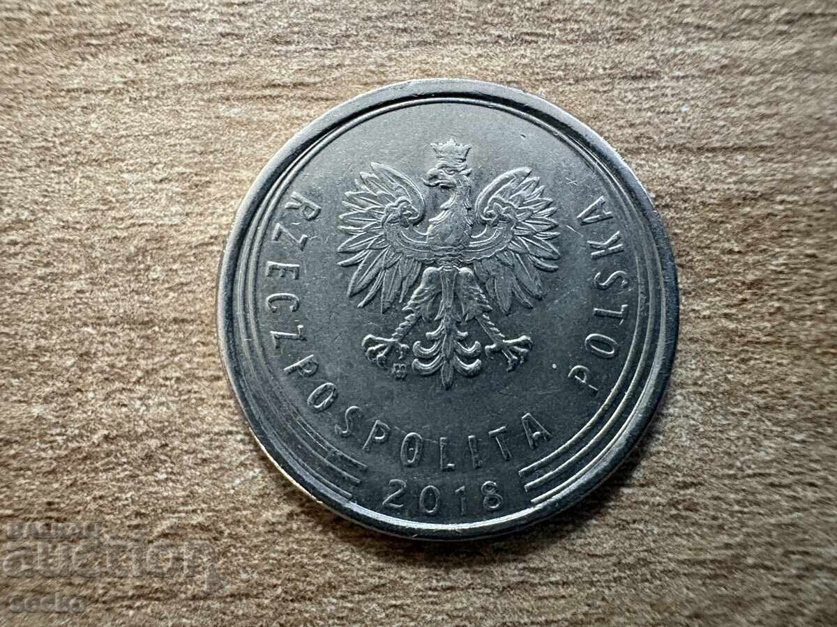 Polonia - 1 zlot (2018) cu preț € 0.20 | 0.39 BGN