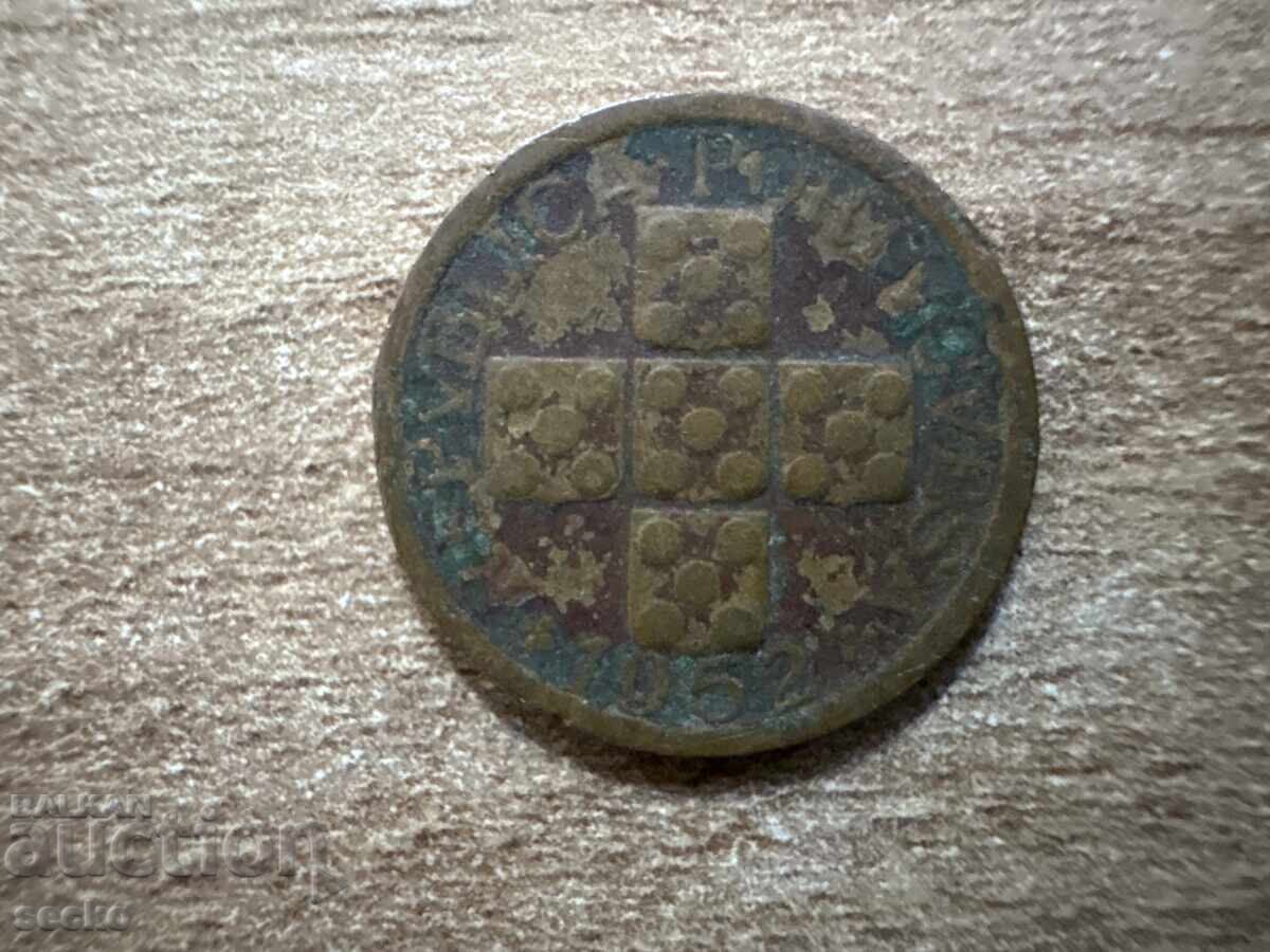 Portugalia - 10 centavos (1952) cu preț € 0.40 | 0.78 BGN