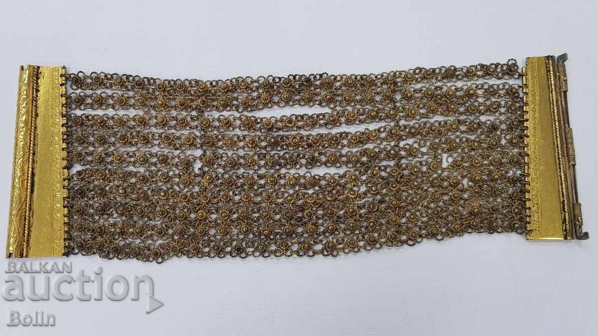 Top row silver, gold-plated Revival period bracelet - 19th century with price € 190.00 | 371.61 BGN