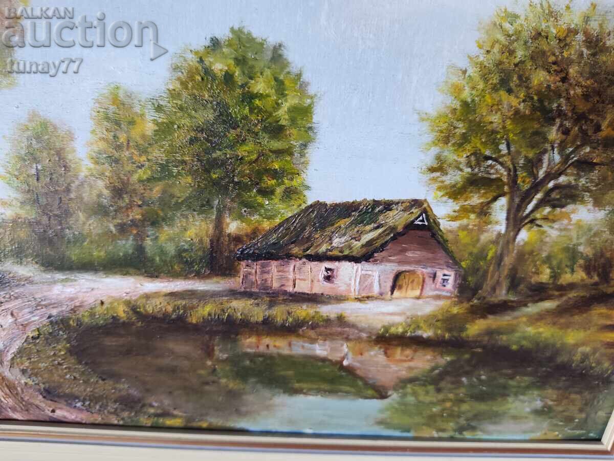Subiect și stil: Peisaj clasic, realizat în ulei cu preț € 22.00 | 43.03 BGN Subiect și stil: Peisaj clasic, realizat în ulei cu preț € 22.00 | 43.03 BGN