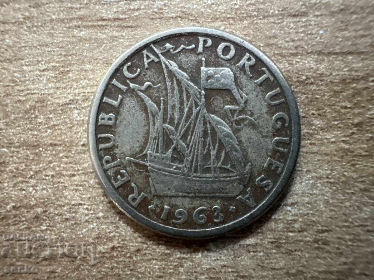Portugal - 2.5 Escudos (1963) with price € 0.12 | 0.23 BGN