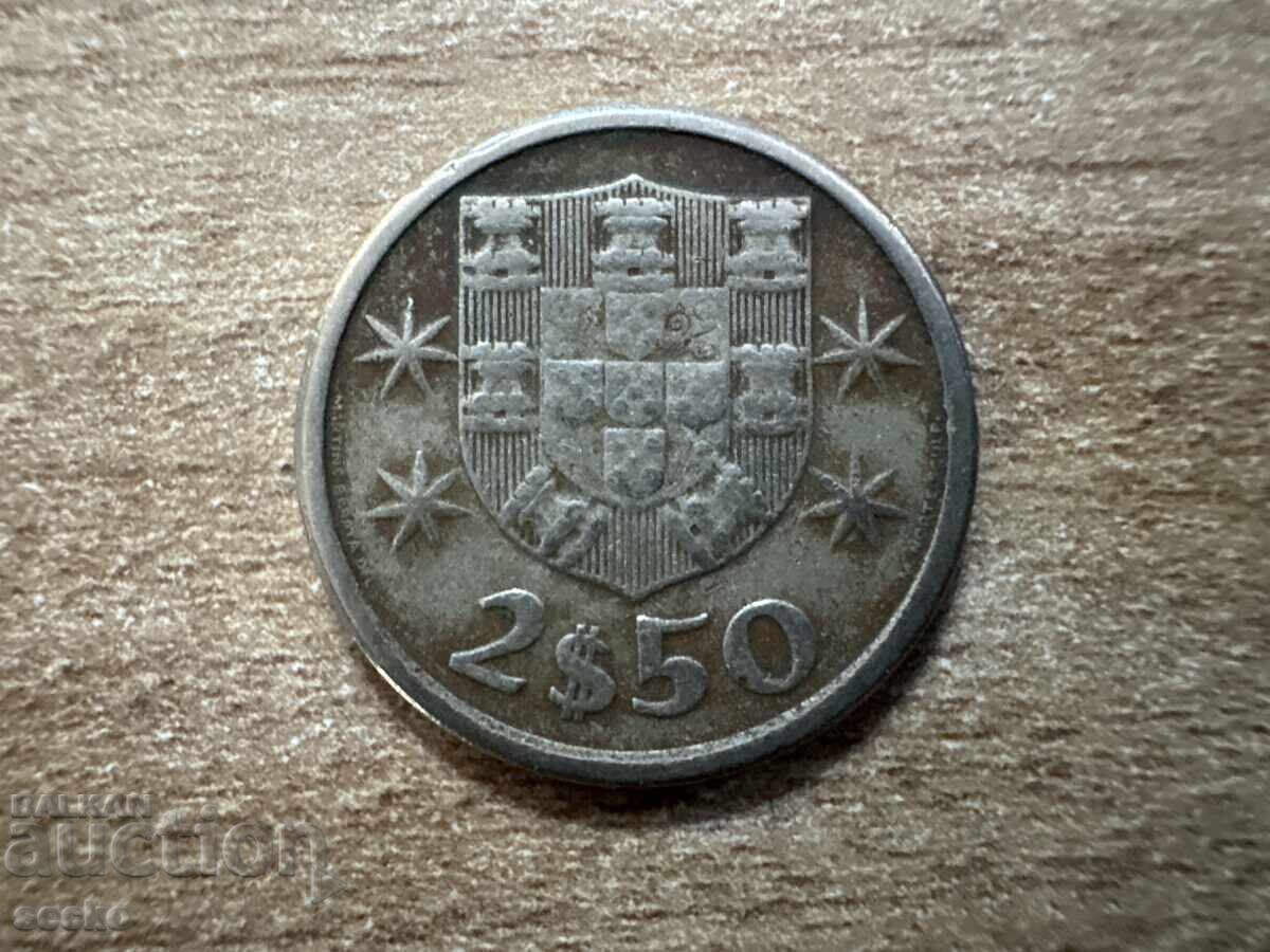 Portugal - 2.5 Escudos (1963)