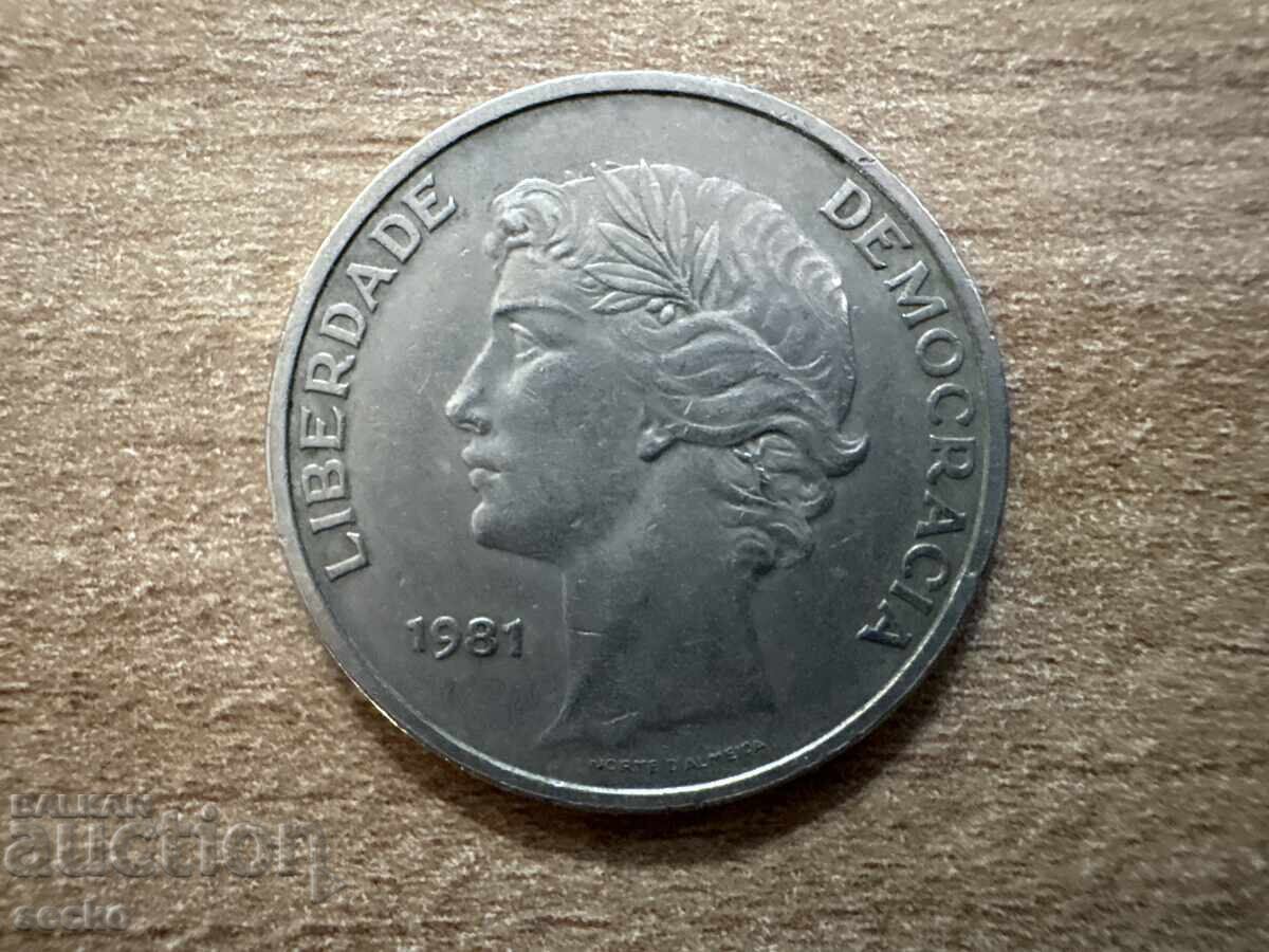 Portugalia - 25 escudos (1981) cu preț € 0.35 | 0.68 BGN Portugalia - 25 escudos (1981) cu preț € 0.35 | 0.68 BGN