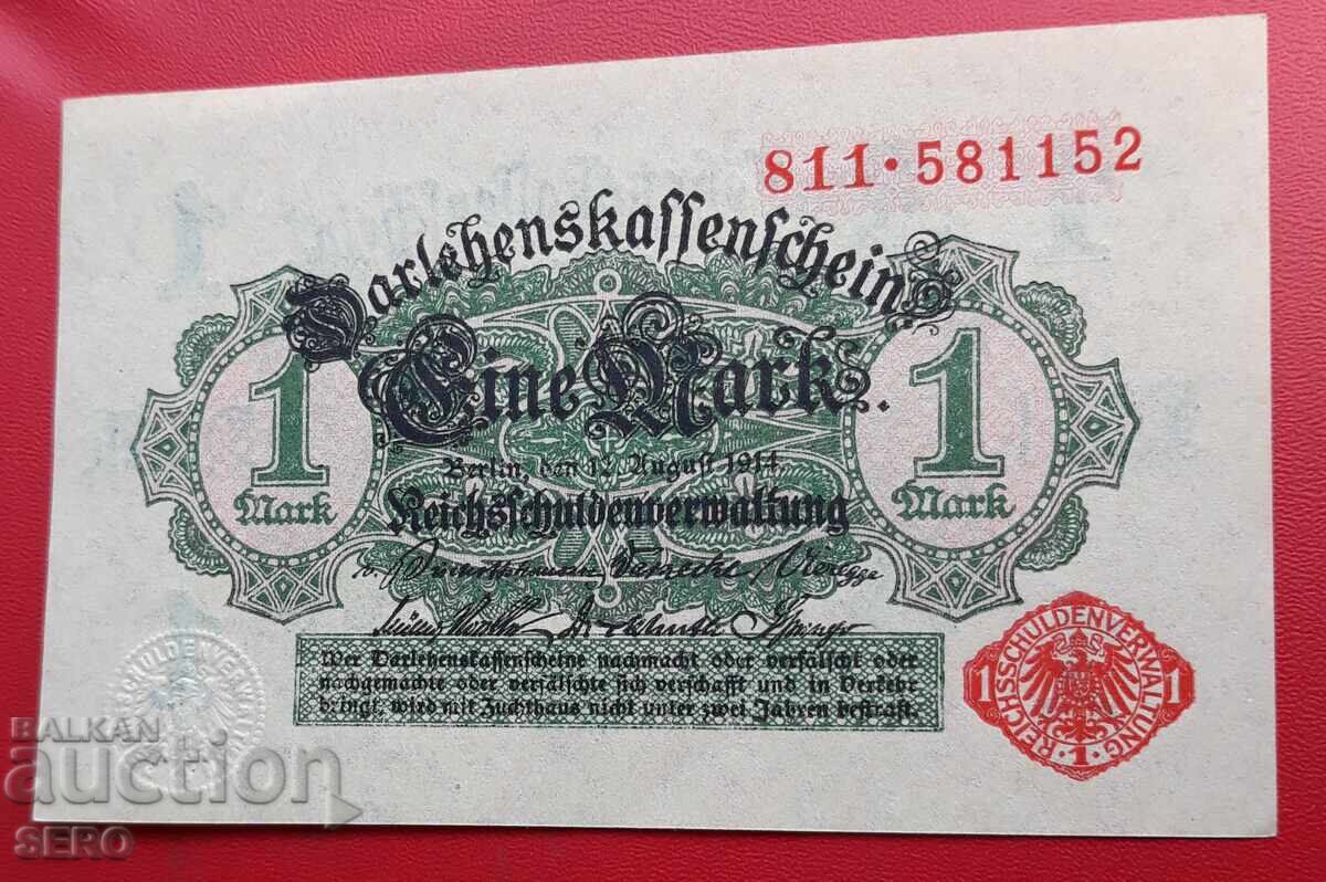 Banknote-Germany-1 mark 1914