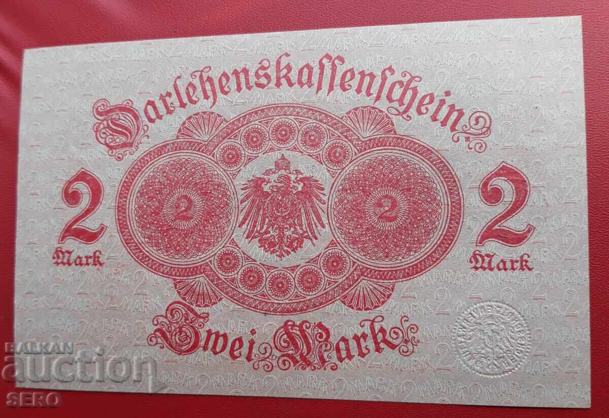Banknote-Germany-2 stamps 1914 with price € 1.51 | 2.95 BGN