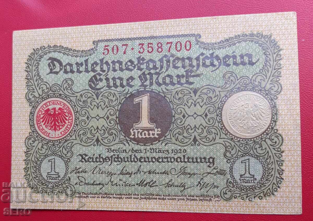 Banknote-Germany-1 mark 1920
