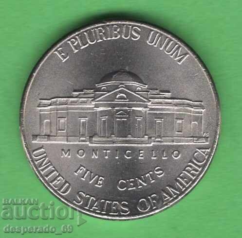 (¯`'•.¸ 5 cents 2022 (P) USA UNC- ¸.•'´¯) with price € 0.30 | 0.59 BGN (¯`'•.¸ 5 cents 2022 (P) USA UNC- ¸.•'´¯) with price € 0.30 | 0.59 BGN