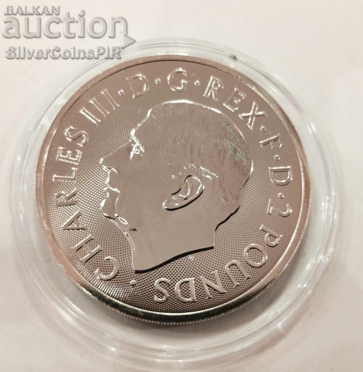 Auction  1 oz Silver St. George 2026 Great Britain