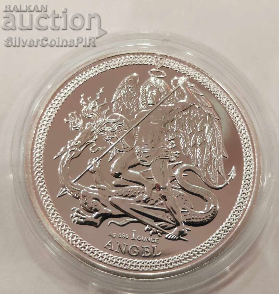 Ασήμι 1 oz Αρχάγγελος Μιχαήλ 2025 Νήσος του Μαν με τιμή € 72.00 | 140.82 BGN