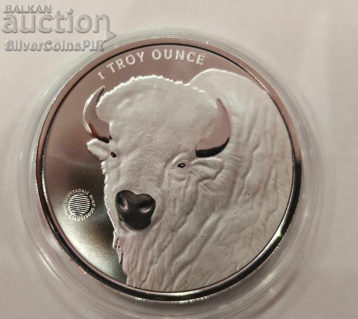 Δημοπρασία Ασημένιο νόμισμα 1 oz Indian & Buffalo 2026 ΗΠΑ Round