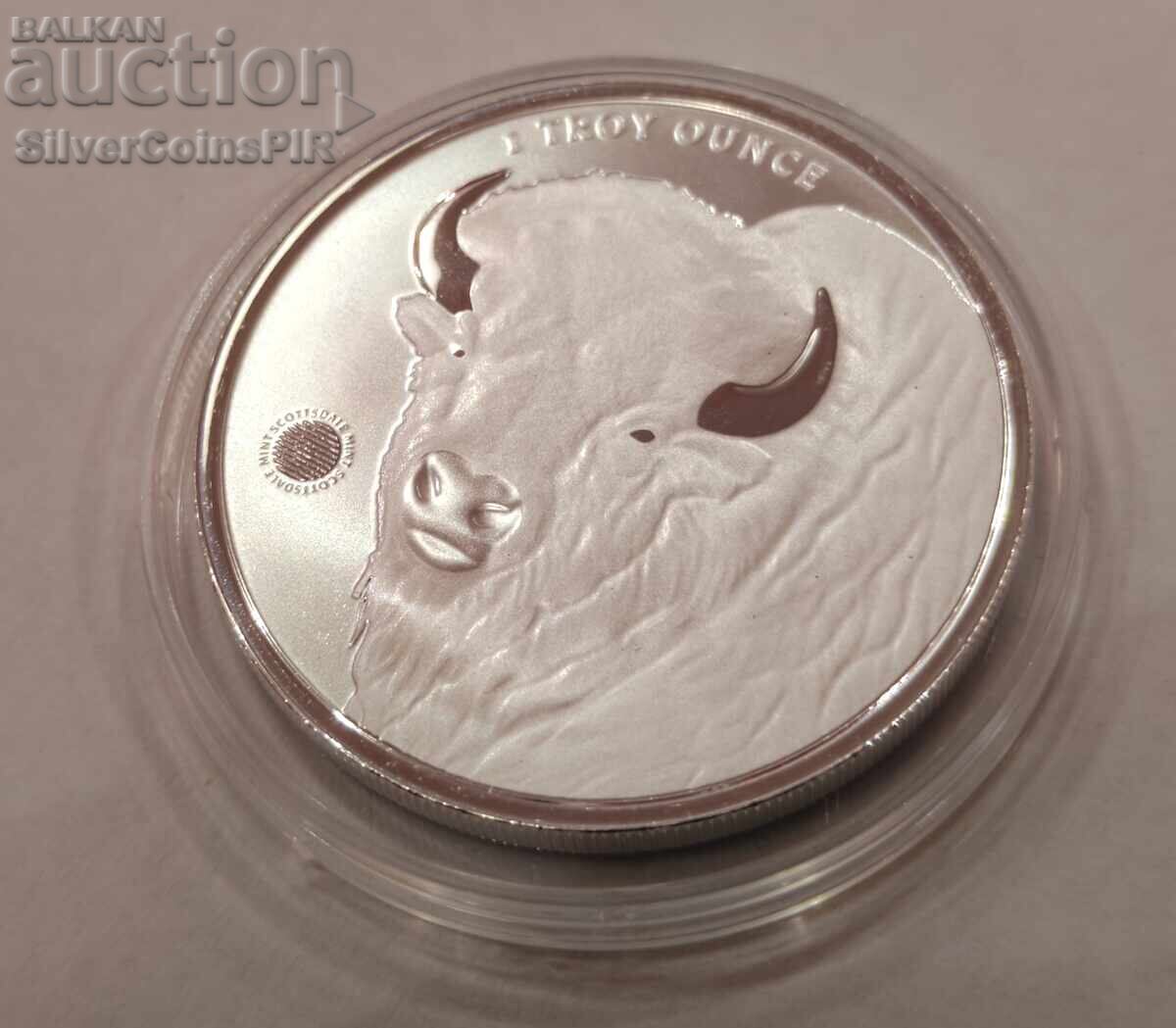 Ασημένιο νόμισμα 1 oz Indian & Buffalo 2026 ΗΠΑ Round - 6