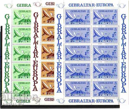 1979 Гибралтар -  Европа 3 листа х 10**