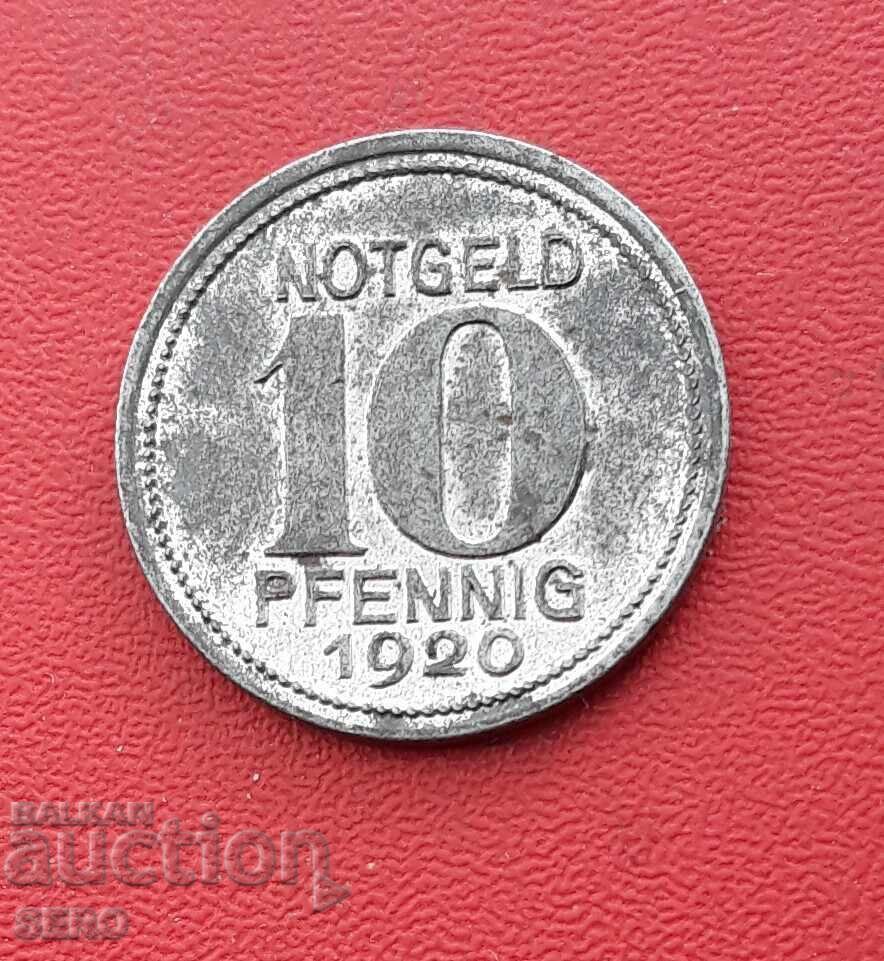 Germany - Rhineland-Palatinate - Koblenz - 10 Pfennig 1920 - Extremely Fine Condition