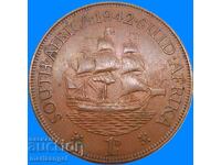 South Africa 1 Penny 1942 George VI 30mm Bronze