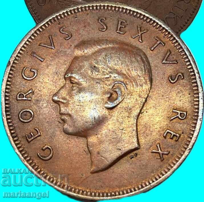 1 пени 1952 Южна Африка UNC Джордж VI специален метал - 6 1 пени 1952 Южна Африка UNC Джордж VI специален метал - 6