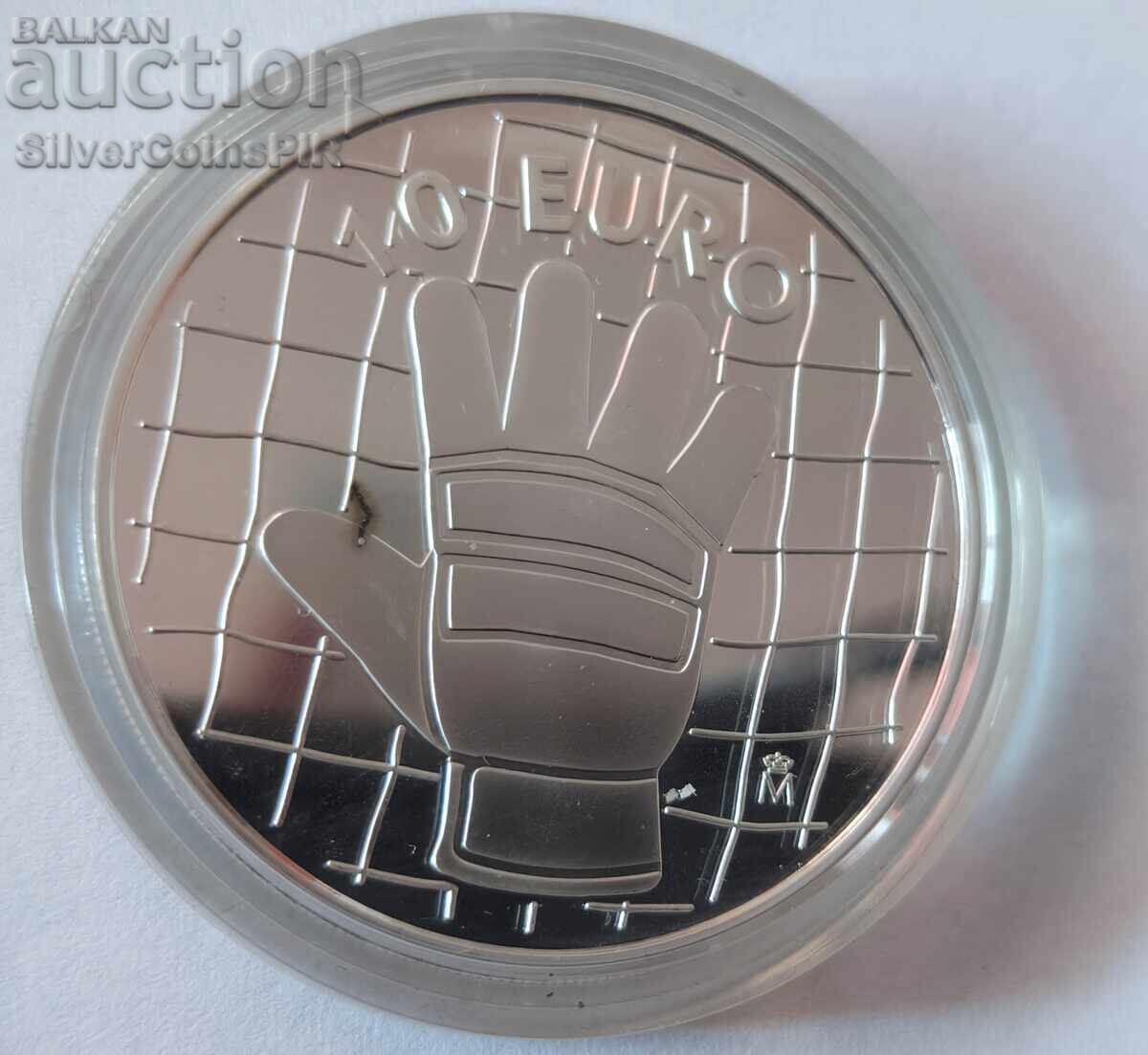 Παράδοση Ασημένιο νόμισμα 10 Ευρώ Παγκόσμιο Κύπελλο Ποδοσφαίρου 2002 Ισπανία