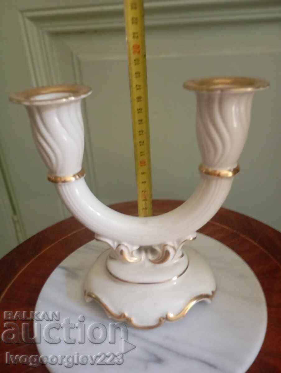 Porcelain candle holder