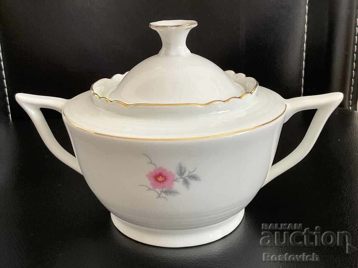 Auction  Sugar bowl "Schirnding Bavaria", Germany. 1909 - 1925