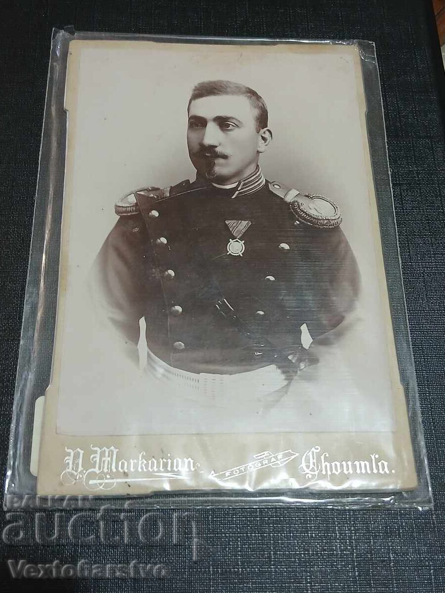 Φωτογραφία-Παλιά φωτογραφία-Χαρτόνι-ΣΤΡΑΤΙΩΤΙΚΗ-ΑΞΙΩΜΑΤΙΚΟΣ-ΣΤΟΛΗ