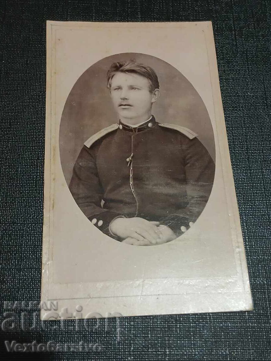 Photograph-Old photo-Cardboard-MILITARY-OFFICER-UNIFORM