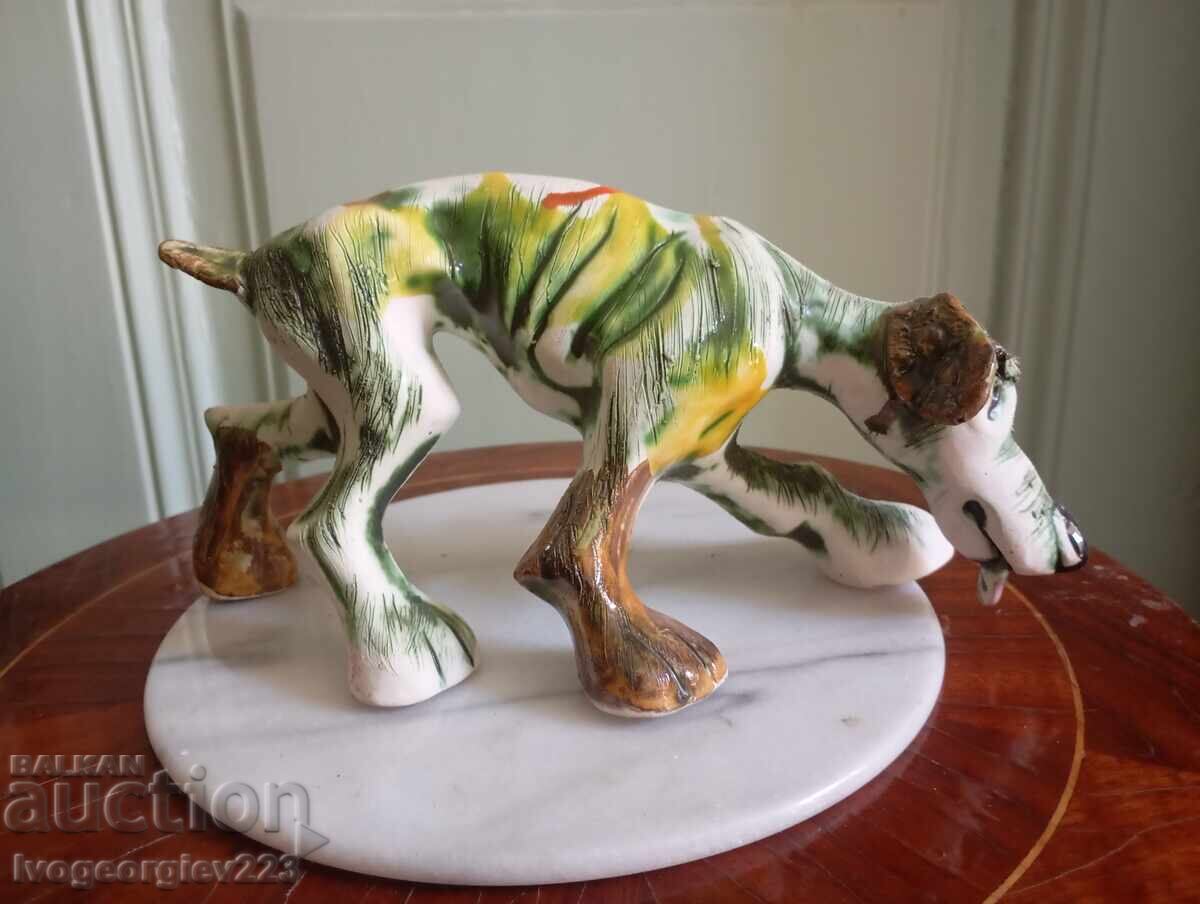 Porcelain figurine dog
