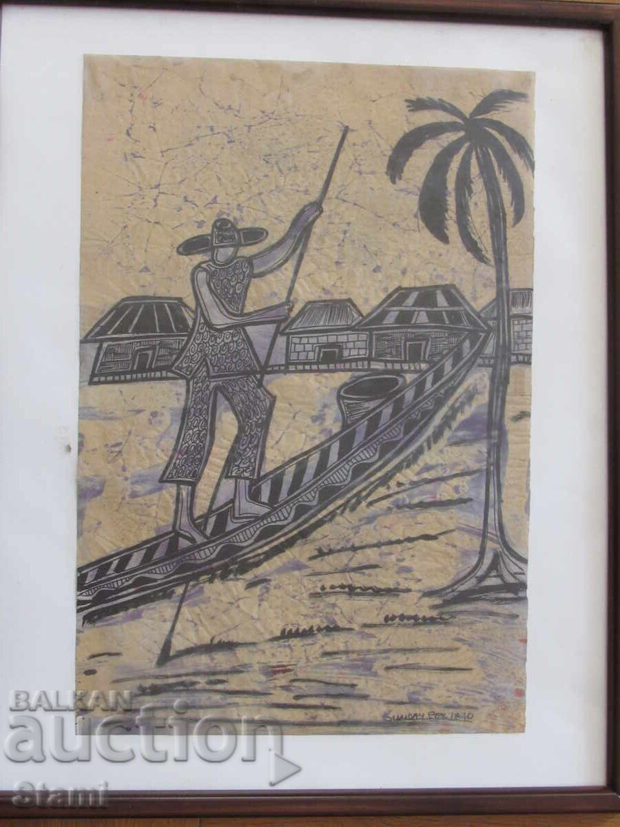 Tablou pe hârtie de orez-Nigeria cu preț € 40.00 | 78.23 BGN Tablou pe hârtie de orez-Nigeria cu preț € 40.00 | 78.23 BGN