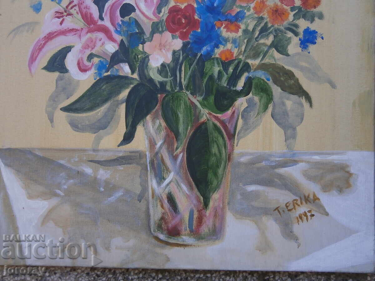 Auction  Painting, oil on canvas, 65x81cm
