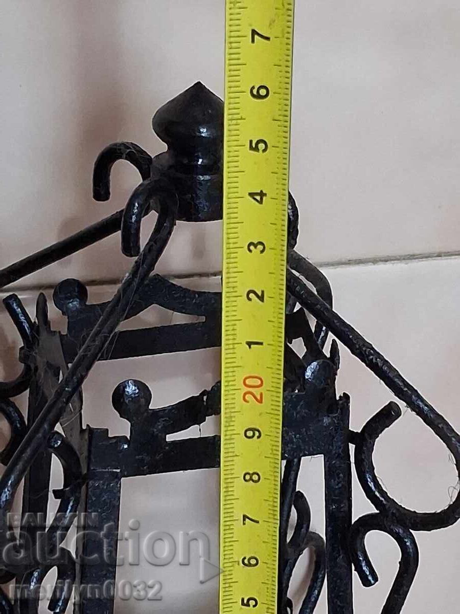 Lampă lanternă electrică veche RPB fier forjat - 5 Lampă lanternă electrică veche RPB fier forjat - 5