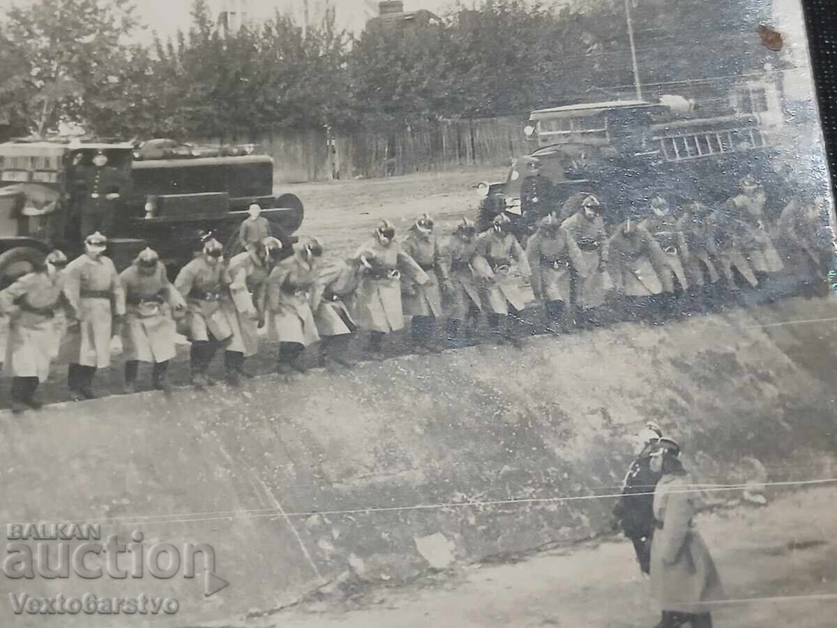 Аукцион Фотография-Стара снимка-ПОЖАРНА-ПОЖАРНИКАРИ